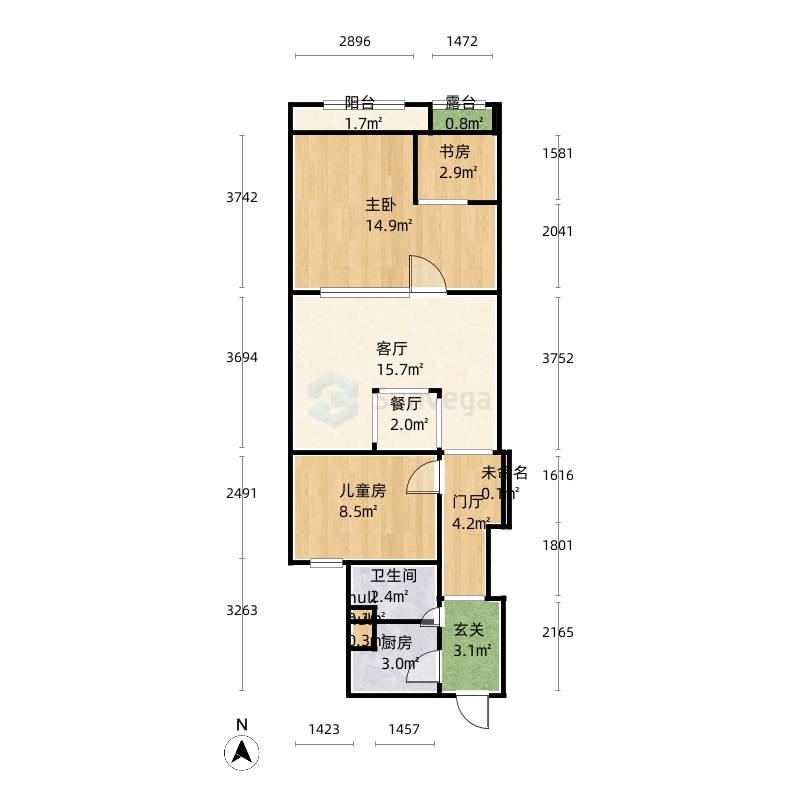 石家庄天山熙湖户型图-三维家户型库