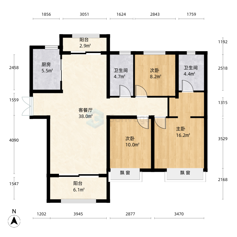 晋城公园里户型图-三维家户型库