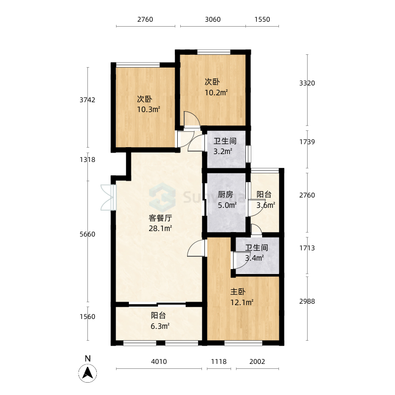 眉山天盛长岛户型图-三维家户型库