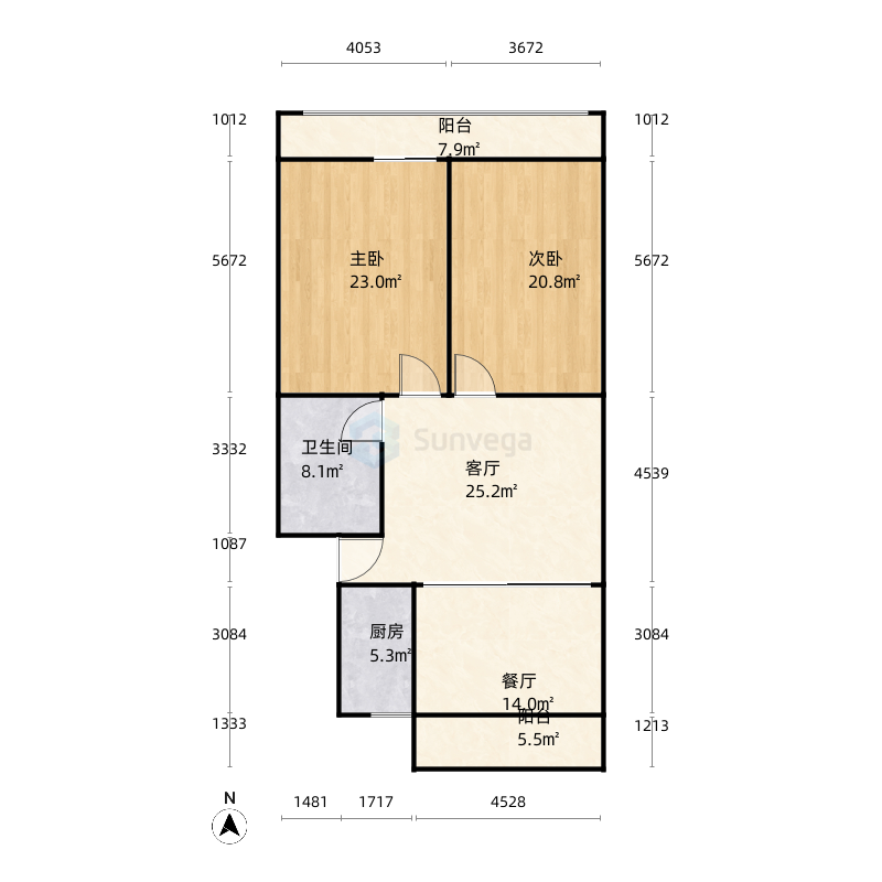 石家庄宁安小区户型图-三维家户型库