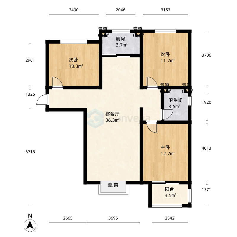 衡水恒茂城城公园首府户型图-三维家户型库