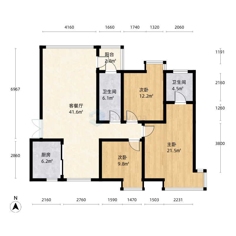 安康缇香郡户型图-三维家户型库