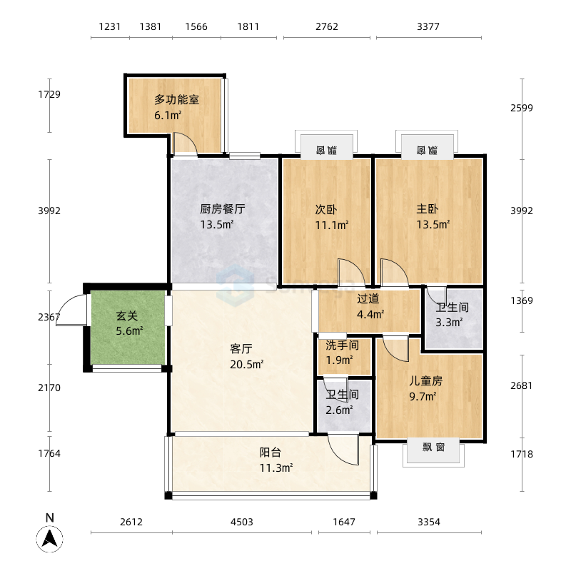 郴州金桂园户型图-三维家户型库