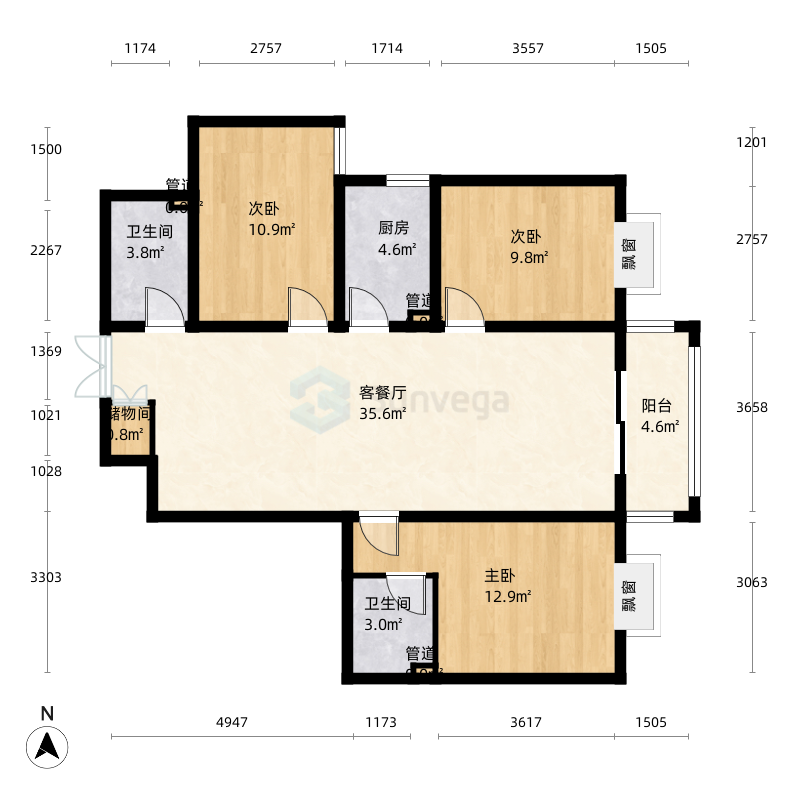 巴中凤凰国际城户型图-三维家户型库