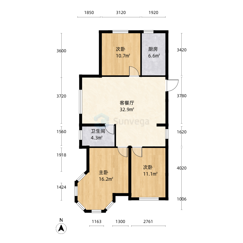 锦州东湖天玺户型图-三维家户型库