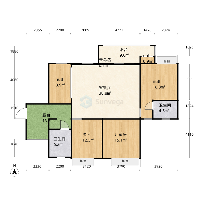 孝感汉川福星城户型图-三维家户型库