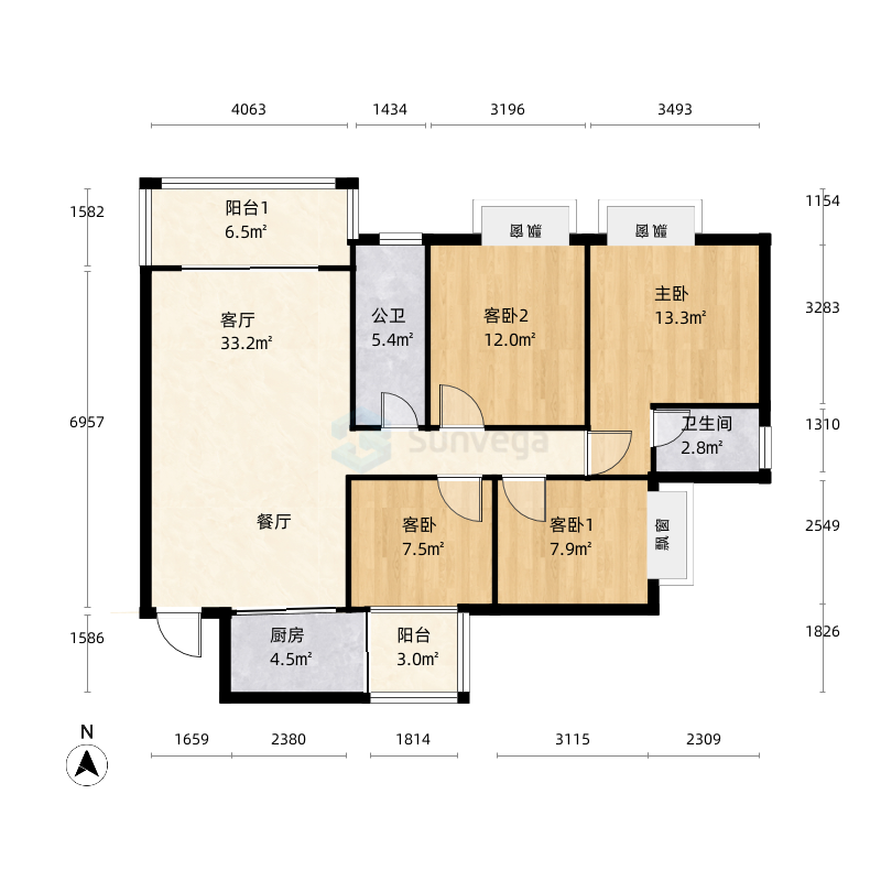 清远半山郡户型图-三维家户型库