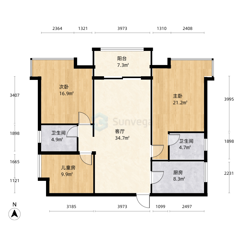 遵义幸福家园户型图-三维家户型库