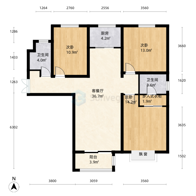 石家庄众美户型图-三维家户型库