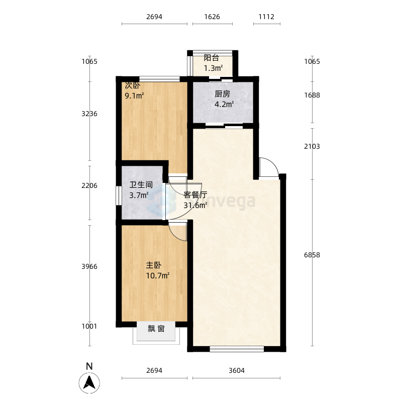 长春君园户型图-三维家户型库