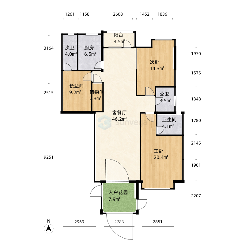 汕头璟熙华园户型图-三维家户型库