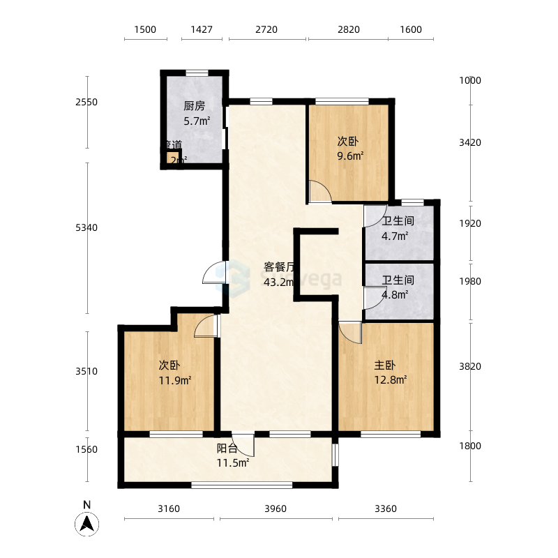 青岛融创红岛湾户型图-三维家户型库