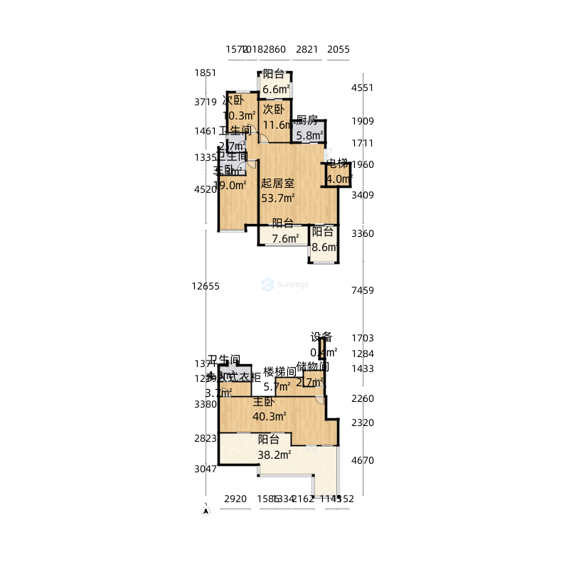 石家庄天山熙湖户型图-三维家户型库