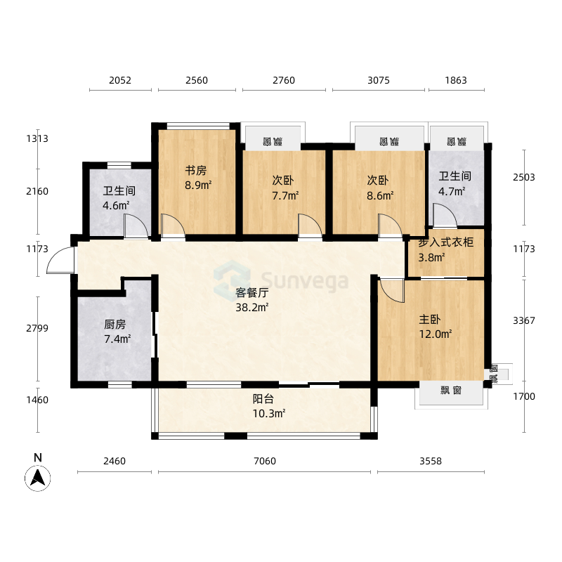 佛山西樵三盛颐景园户型图-三维家户型库