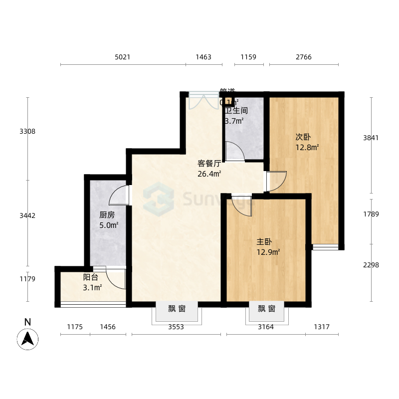 阳泉东城水岸户型图-三维家户型库