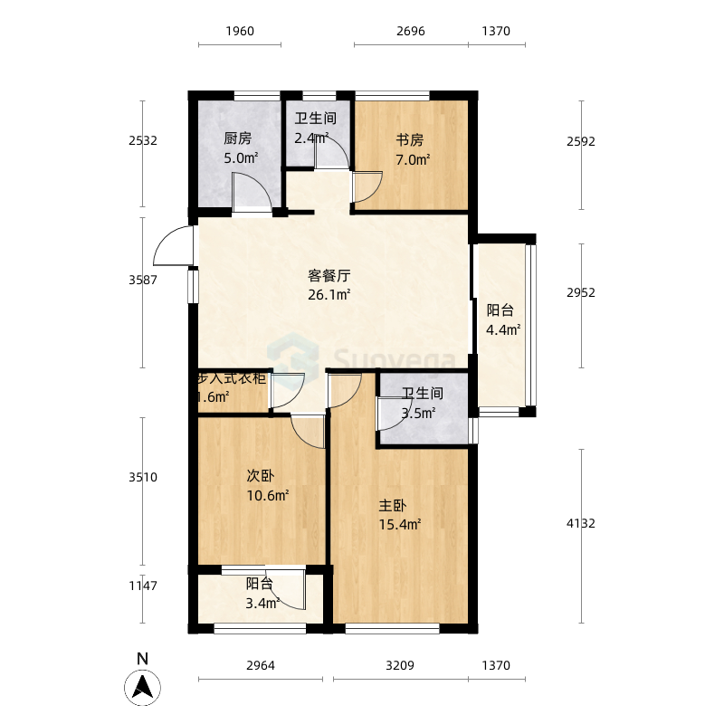 宁波得力户型图-三维家户型库