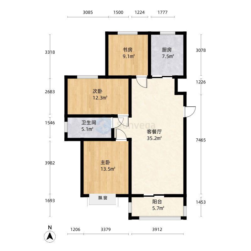 临沂沂水天成家园户型图-三维家户型库