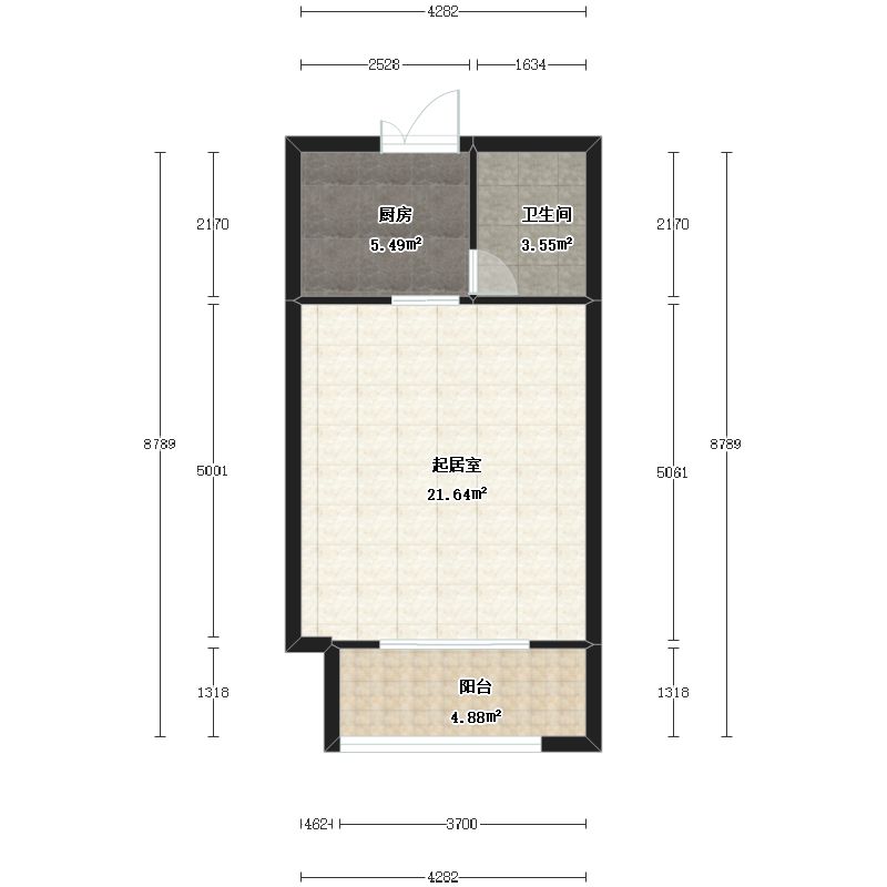 长沙和庄户型图-三维家户型库