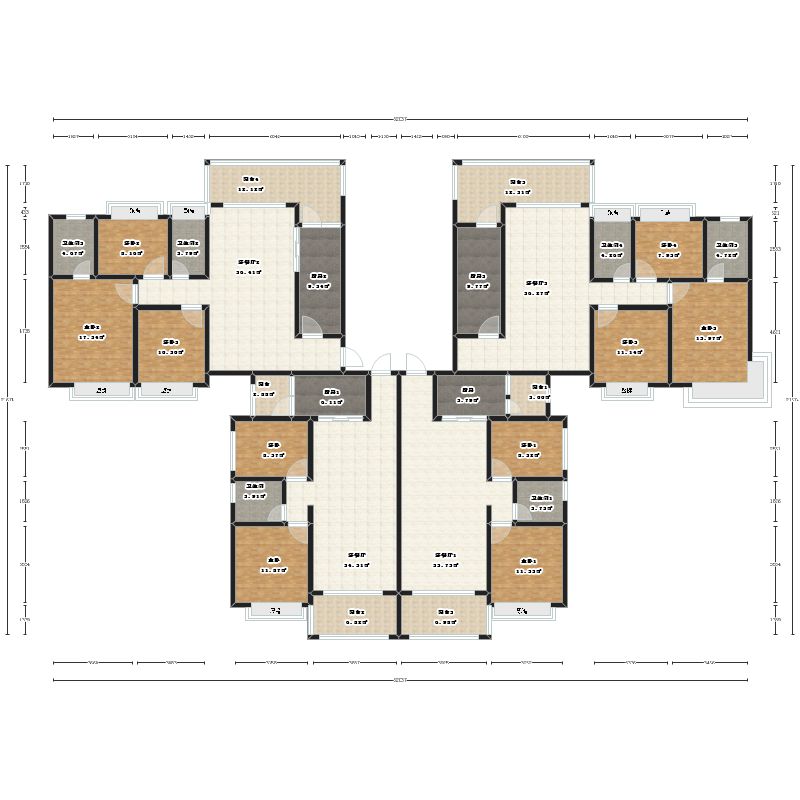 南宁恒大绿洲户型图-三维家户型库